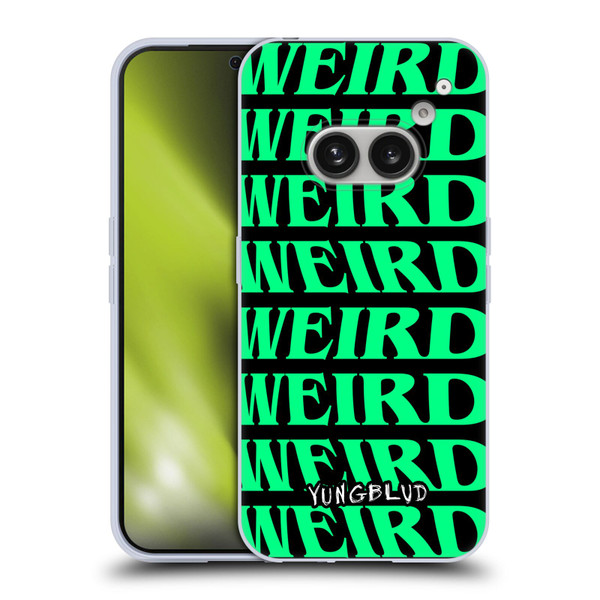 Yungblud Graphics Weird! Text Soft Gel Case for Nothing Phone (2a)