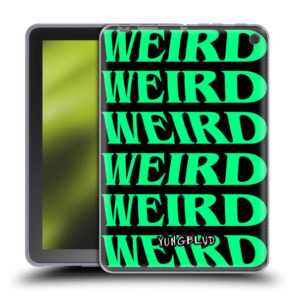 Yungblud Graphics Weird! Text Soft Gel Case for Amazon Fire HD 8/Fire HD 8 Plus 2020