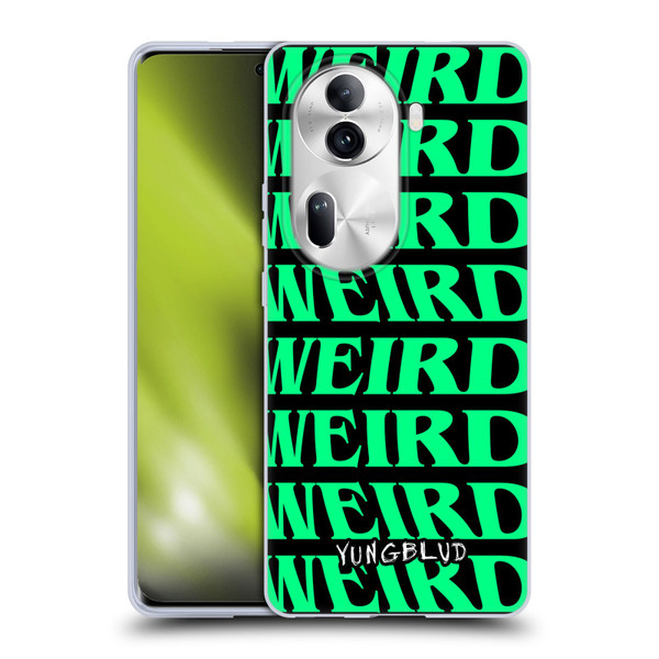 Yungblud Graphics Weird! Text Soft Gel Case for OPPO Reno11 Pro