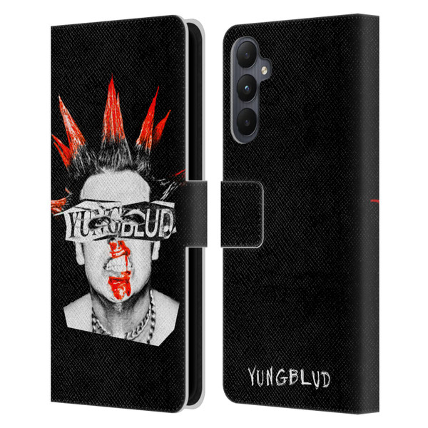Yungblud Graphics Face Leather Book Wallet Case Cover For Samsung Galaxy A05s