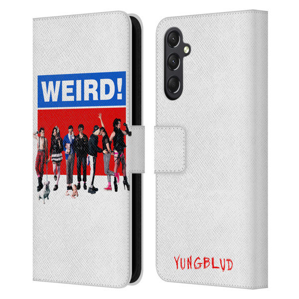 Yungblud Graphics Weird! Leather Book Wallet Case Cover For Samsung Galaxy A24 4G / M34 5G