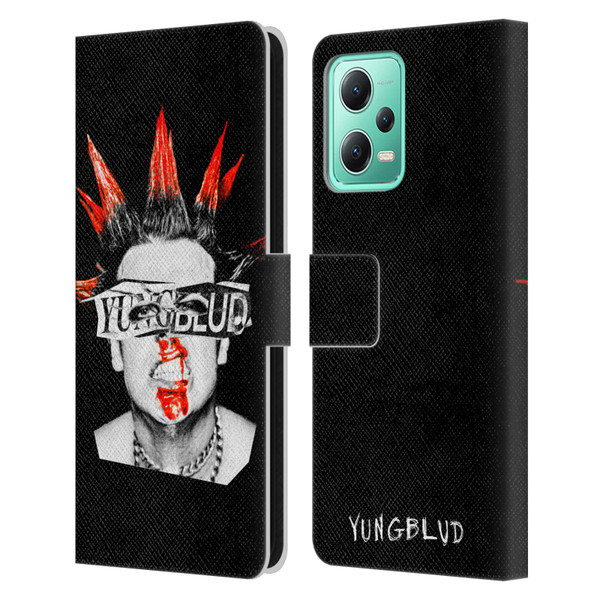 Yungblud Graphics Face Leather Book Wallet Case Cover For Xiaomi Redmi Note 12 5G