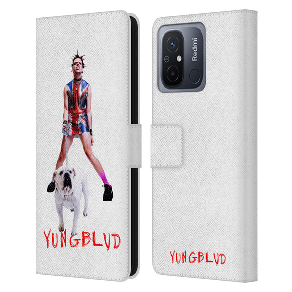 Yungblud Graphics Strawberry Lipstick Leather Book Wallet Case Cover For Xiaomi Redmi 12C