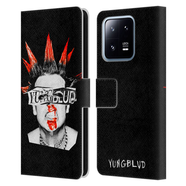 Yungblud Graphics Face Leather Book Wallet Case Cover For Xiaomi 13 Pro 5G