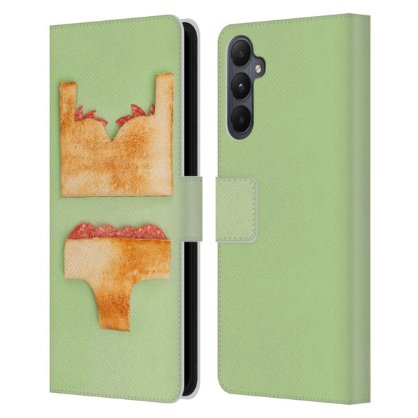 Pepino De Mar Foods Sandwich Leather Book Wallet Case Cover For Samsung Galaxy A05s
