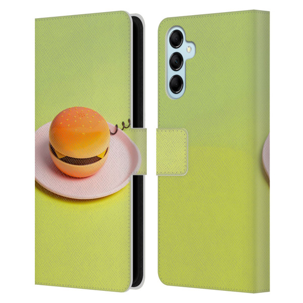 Pepino De Mar Foods Burger Leather Book Wallet Case Cover For Samsung Galaxy M14 5G