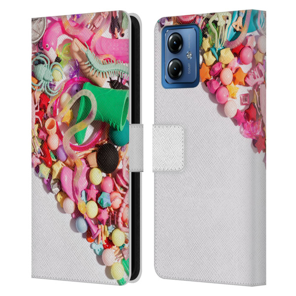 Pepino De Mar Patterns 2 Toy Leather Book Wallet Case Cover For Motorola Moto G14