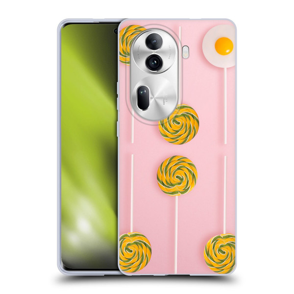 Pepino De Mar Patterns 2 Lollipop Soft Gel Case for OPPO Reno11 Pro