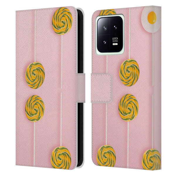 Pepino De Mar Patterns 2 Lollipop Leather Book Wallet Case Cover For Xiaomi 13 5G