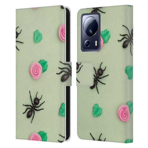 Pepino De Mar Patterns 2 Ant Leather Book Wallet Case Cover For Xiaomi 13 Lite 5G