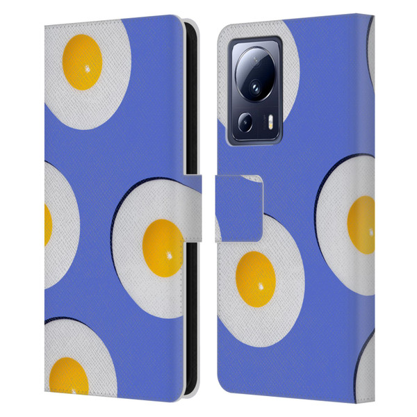 Pepino De Mar Patterns 2 Egg Leather Book Wallet Case Cover For Xiaomi 13 Lite 5G