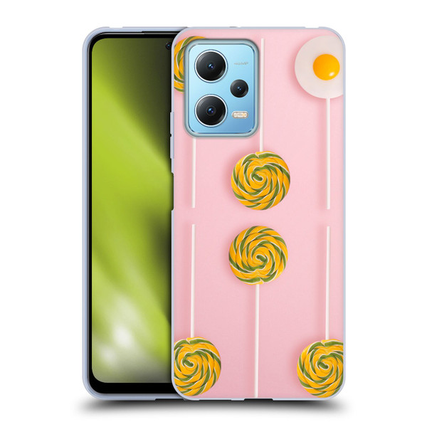 Pepino De Mar Patterns 2 Lollipop Soft Gel Case for Xiaomi Redmi Note 12 5G