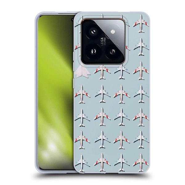 Pepino De Mar Patterns 2 Airplane Soft Gel Case for Xiaomi 14 Pro