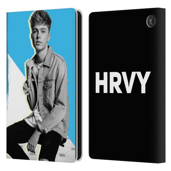 HRVY Graphics Calendar 3 Leather Book Wallet Case Cover For Amazon Fire 7 2022