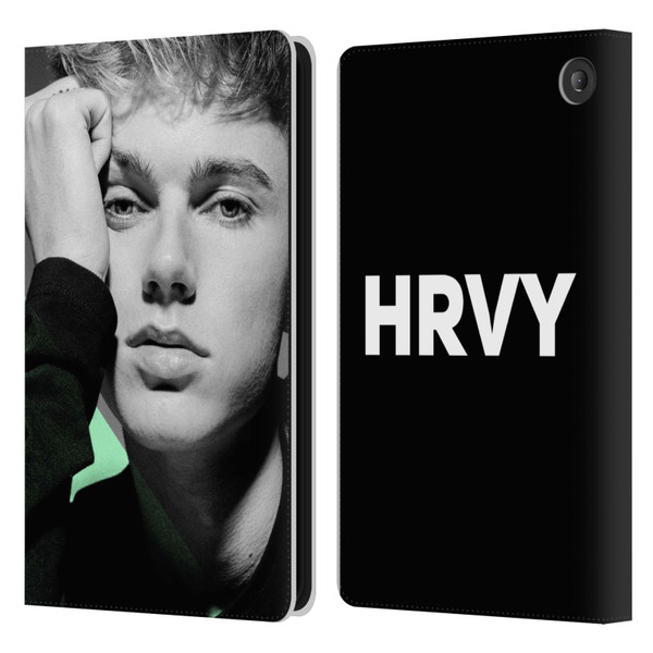 HRVY Graphics Calendar 7 Leather Book Wallet Case Cover For Amazon Fire 7 2022