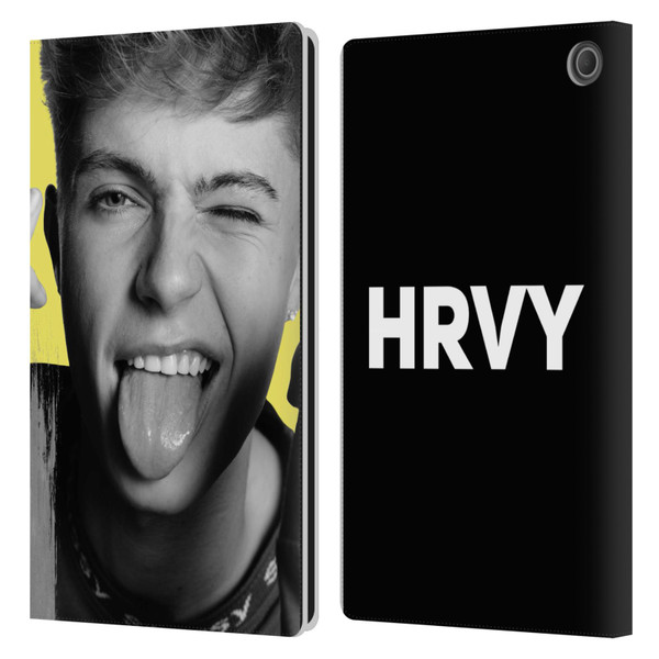 HRVY Graphics Calendar 5 Leather Book Wallet Case Cover For Amazon Fire Max 11 2023