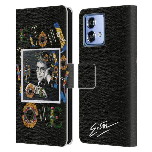 Elton John Artwork The One Single Leather Book Wallet Case Cover For Motorola Moto G84 5G