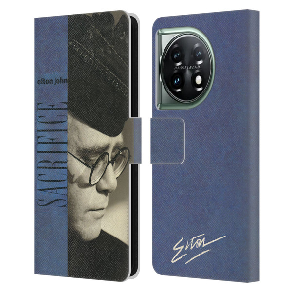 Elton John Artwork Sacrifice Single Leather Book Wallet Case Cover For OnePlus 11 5G