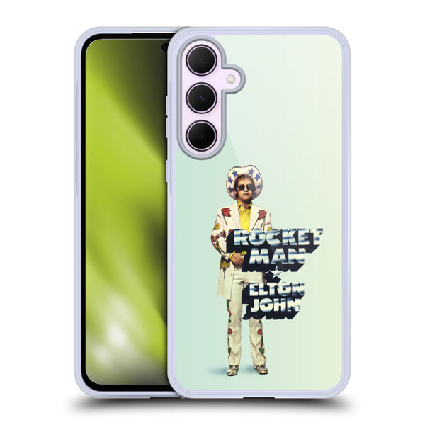 Elton John Artwork Rocket Man Single Soft Gel Case for Samsung Galaxy A35 5G