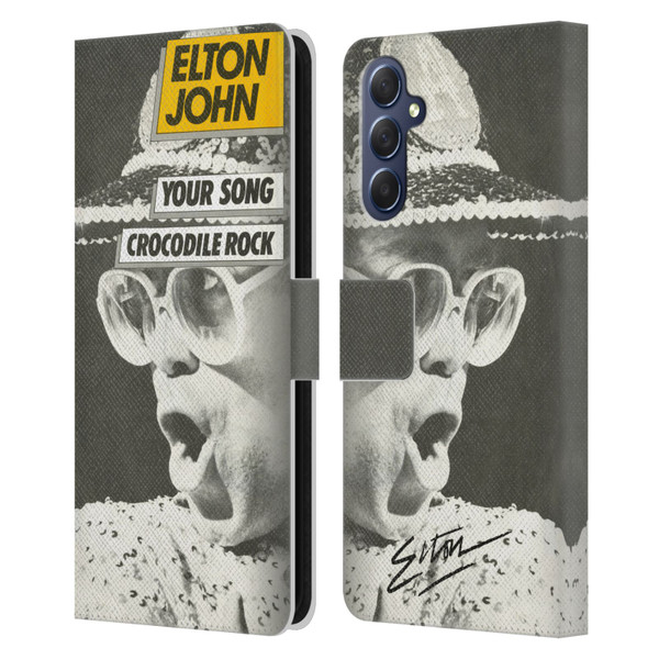 Elton John Artwork Your Song Single Leather Book Wallet Case Cover For Samsung Galaxy M54 5G