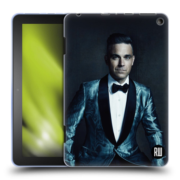 Robbie Williams Calendar Dark Background Soft Gel Case for Amazon Fire HD 8/Fire HD 8 Plus 2020
