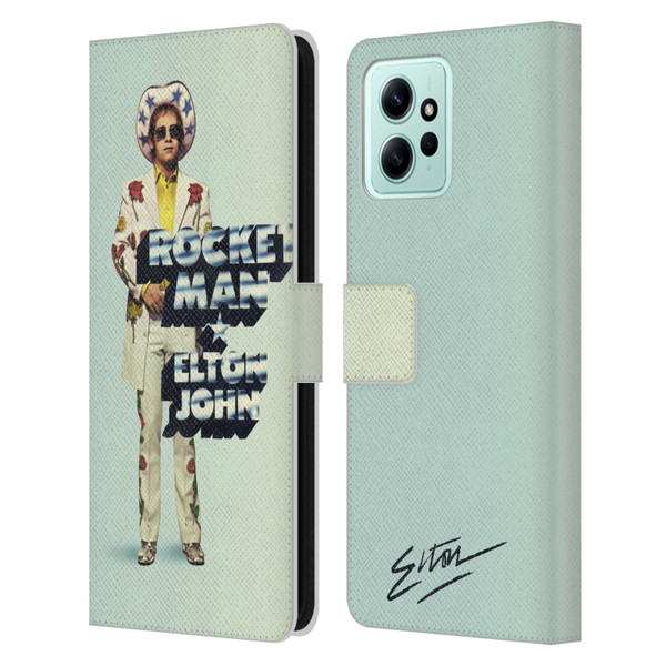 Elton John Artwork Rocket Man Single Leather Book Wallet Case Cover For Xiaomi Redmi 12