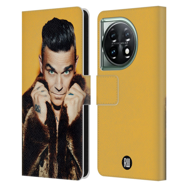 Robbie Williams Calendar Fur Coat Leather Book Wallet Case Cover For OnePlus 11 5G
