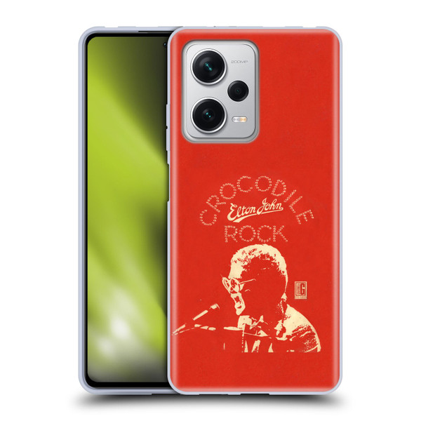 Elton John Artwork Crocodile Rock Single Soft Gel Case for Xiaomi Redmi Note 12 Pro+ 5G