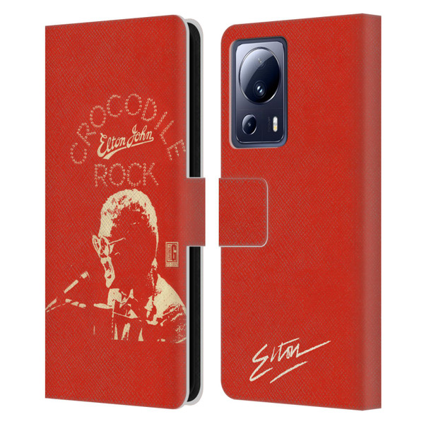 Elton John Artwork Crocodile Rock Single Leather Book Wallet Case Cover For Xiaomi 13 Lite 5G