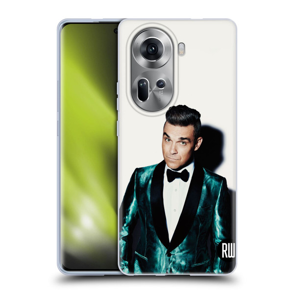 Robbie Williams Calendar White Background Soft Gel Case for OPPO Reno11
