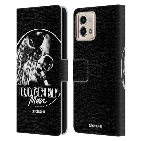 Elton John Rocketman Key Art 4 Leather Book Wallet Case Cover For Motorola Moto G Stylus 5G 2023