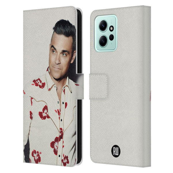 Robbie Williams Calendar Floral Shirt Leather Book Wallet Case Cover For Xiaomi Redmi 12