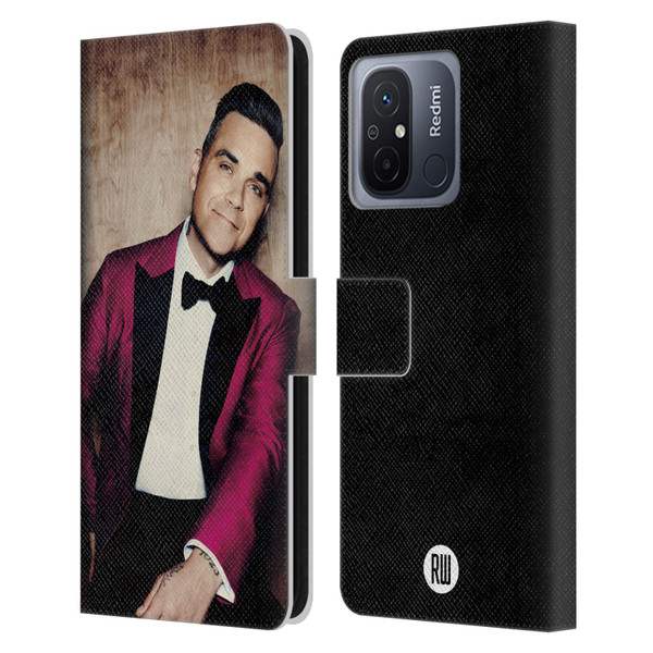 Robbie Williams Calendar Magenta Tux Leather Book Wallet Case Cover For Xiaomi Redmi 12C