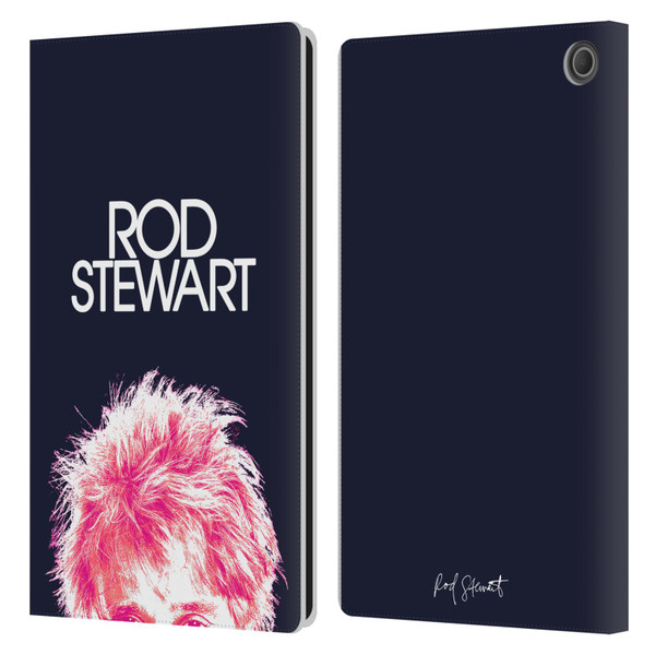 Rod Stewart Art Neon Leather Book Wallet Case Cover For Amazon Fire Max 11 2023