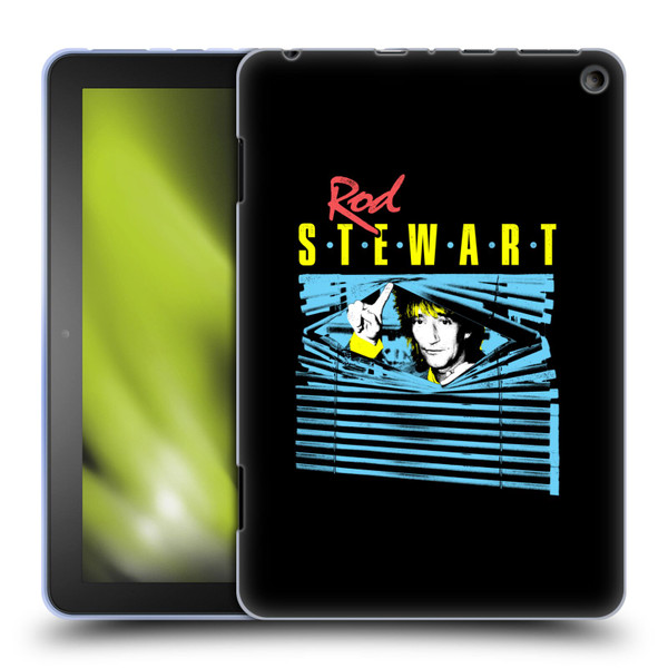 Rod Stewart Art Blinds Soft Gel Case for Amazon Fire HD 8/Fire HD 8 Plus 2020
