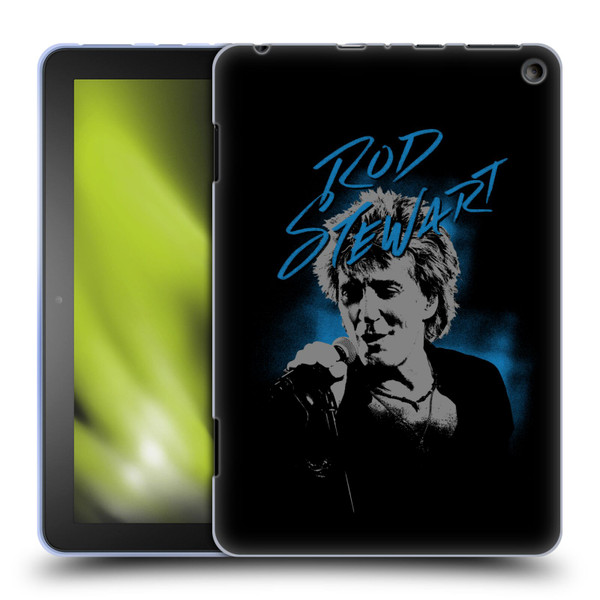 Rod Stewart Art Scribble Soft Gel Case for Amazon Fire HD 8/Fire HD 8 Plus 2020