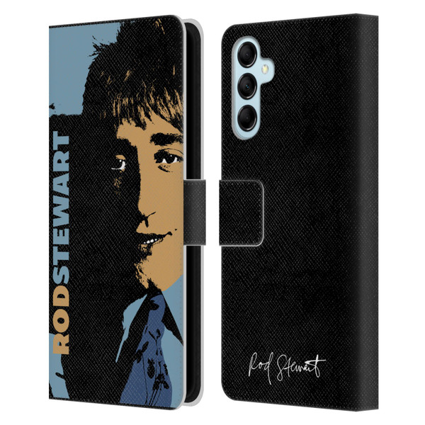 Rod Stewart Art Yesterday Retro Leather Book Wallet Case Cover For Samsung Galaxy M14 5G