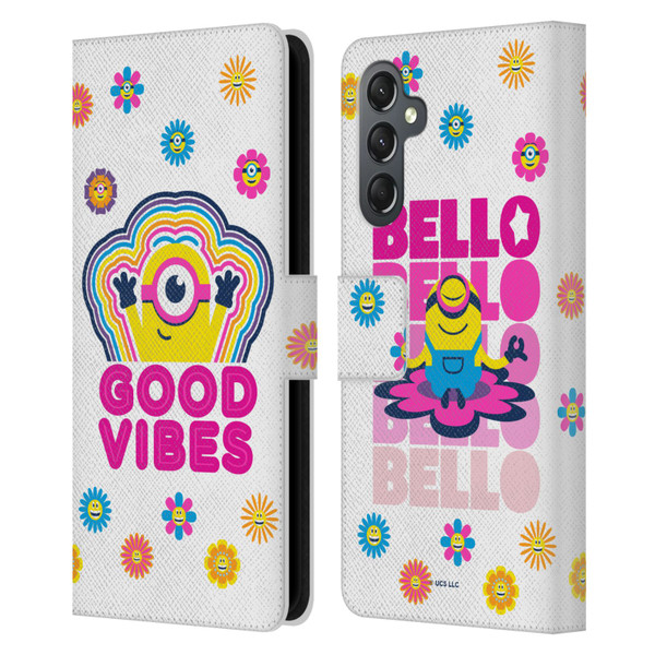 Minions Rise of Gru(2021) Day Tripper Good Vibes Leather Book Wallet Case Cover For Samsung Galaxy A25 5G