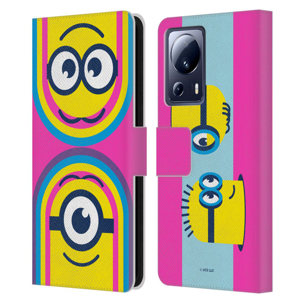 Minions Rise of Gru(2021) Day Tripper Face Leather Book Wallet Case Cover For Xiaomi 13 Lite 5G