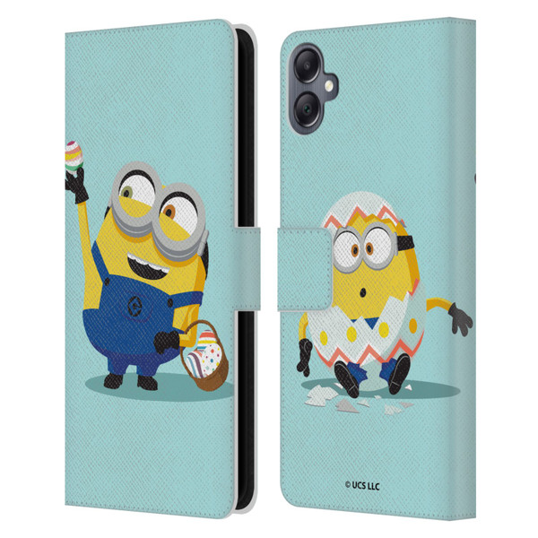 Minions Rise of Gru(2021) Easter 2021 Bob Egg Hunt Leather Book Wallet Case Cover For Samsung Galaxy A05