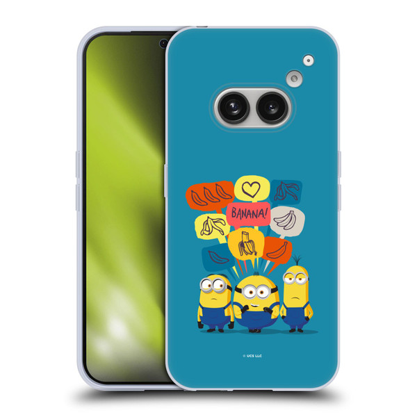 Minions Rise of Gru(2021) Graphics Speech Bubbles Soft Gel Case for Nothing Phone (2a)