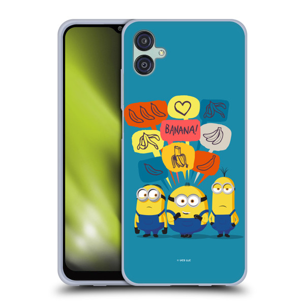 Minions Rise of Gru(2021) Graphics Speech Bubbles Soft Gel Case for Samsung Galaxy M04 5G / A04e