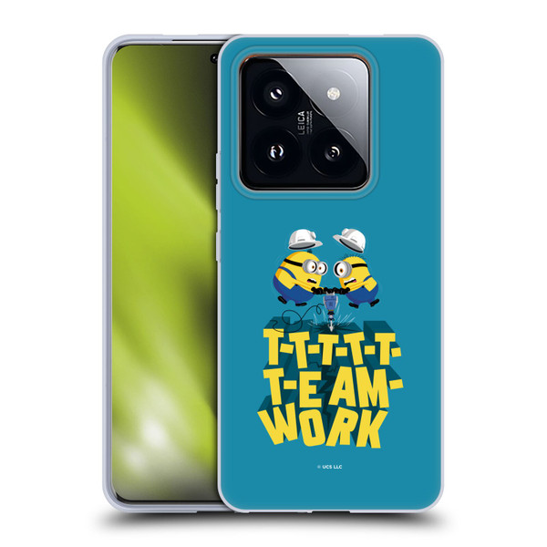 Minions Rise of Gru(2021) Graphics Teamwork Soft Gel Case for Xiaomi 14 Pro