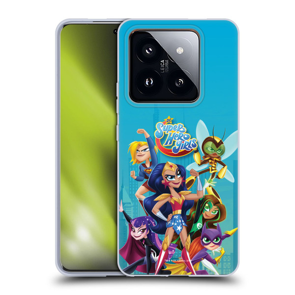 DC Super Hero Girls Rendered Characters Group Soft Gel Case for Xiaomi 14 Pro