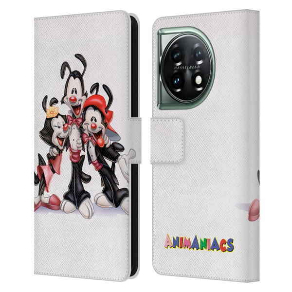 Animaniacs Graphics Formal Leather Book Wallet Case Cover For OnePlus 11 5G