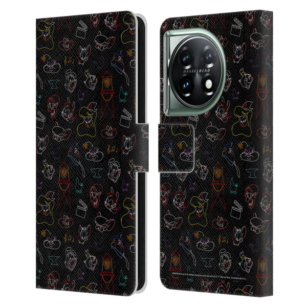 Animaniacs Graphics Pattern Leather Book Wallet Case Cover For OnePlus 11 5G