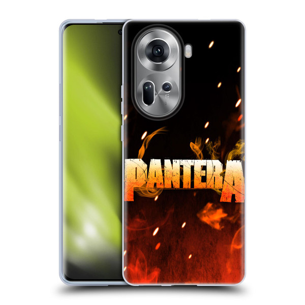 Pantera Art Fire Soft Gel Case for OPPO Reno11