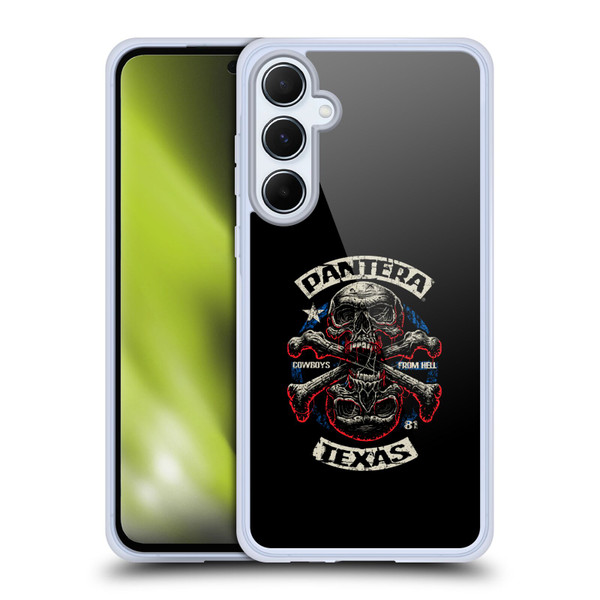 Pantera Art Double Cross Soft Gel Case for Samsung Galaxy A55 5G