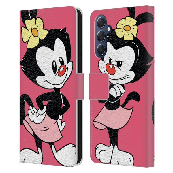 Animaniacs Graphics Dot Leather Book Wallet Case Cover For Samsung Galaxy M54 5G