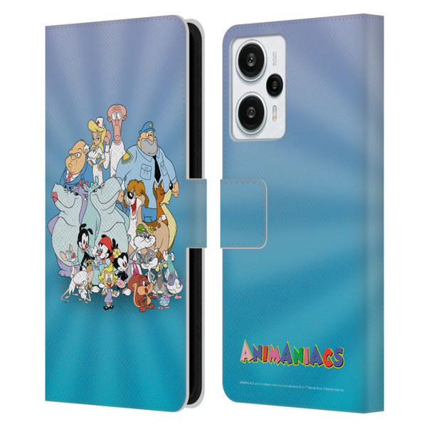Animaniacs Graphics Group Leather Book Wallet Case Cover For Xiaomi Redmi Note 12T